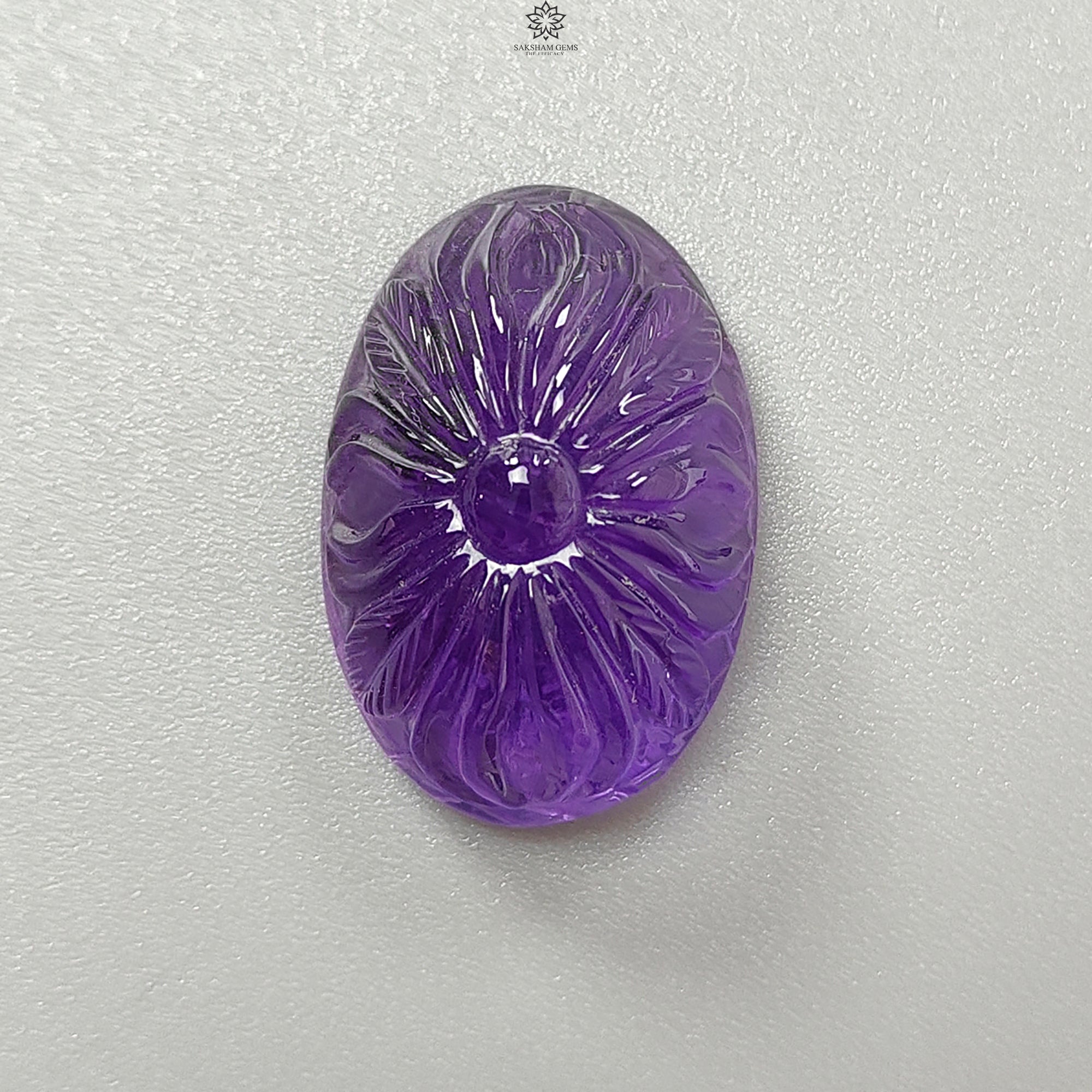Natural Citrine & Amethyst Quartz Gemstone Carving - Untreated Handcrafted Oval Shape for Jewelry Making, Healing Crystals & Spiritual Decor | Perfect for Necklaces, Rings & Home Altars