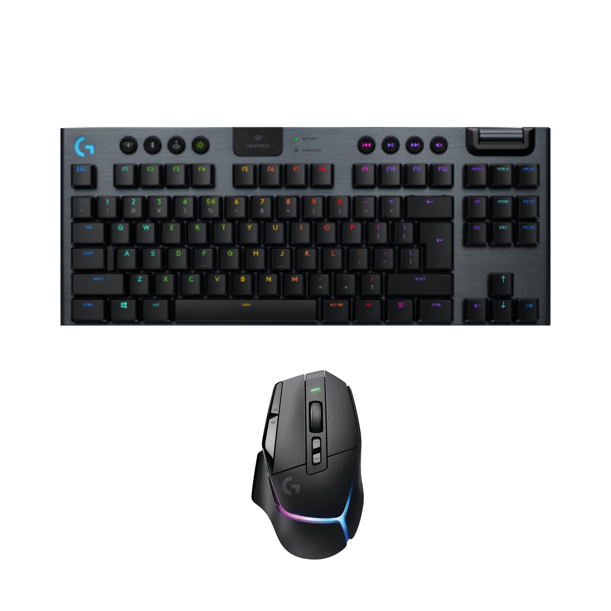 Logitech G502 X PLUS Wireless RGB Gaming Mouse & G915 TKL Mechanical Keyboard Bundle - LIGHTSYNC RGB, LIGHTSPEED Wireless - for PC Gaming, Esports, Streaming & Office Work (Black)