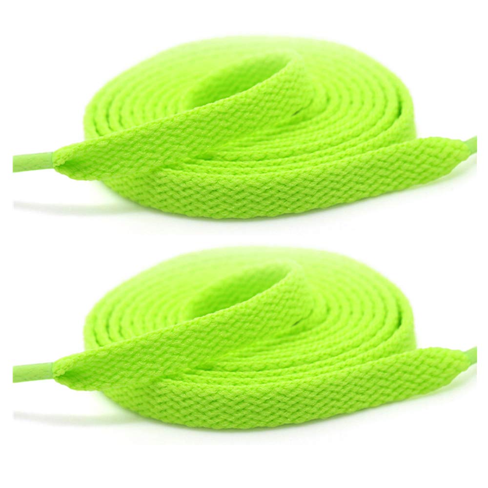 2 Pairs Colorful Flat Shoelaces for Sneakers, Boots & Skates - Durable Shoe Strings for Sports & Casual Wear - Perfect for Running, Gym, Hiking & Everyday Use