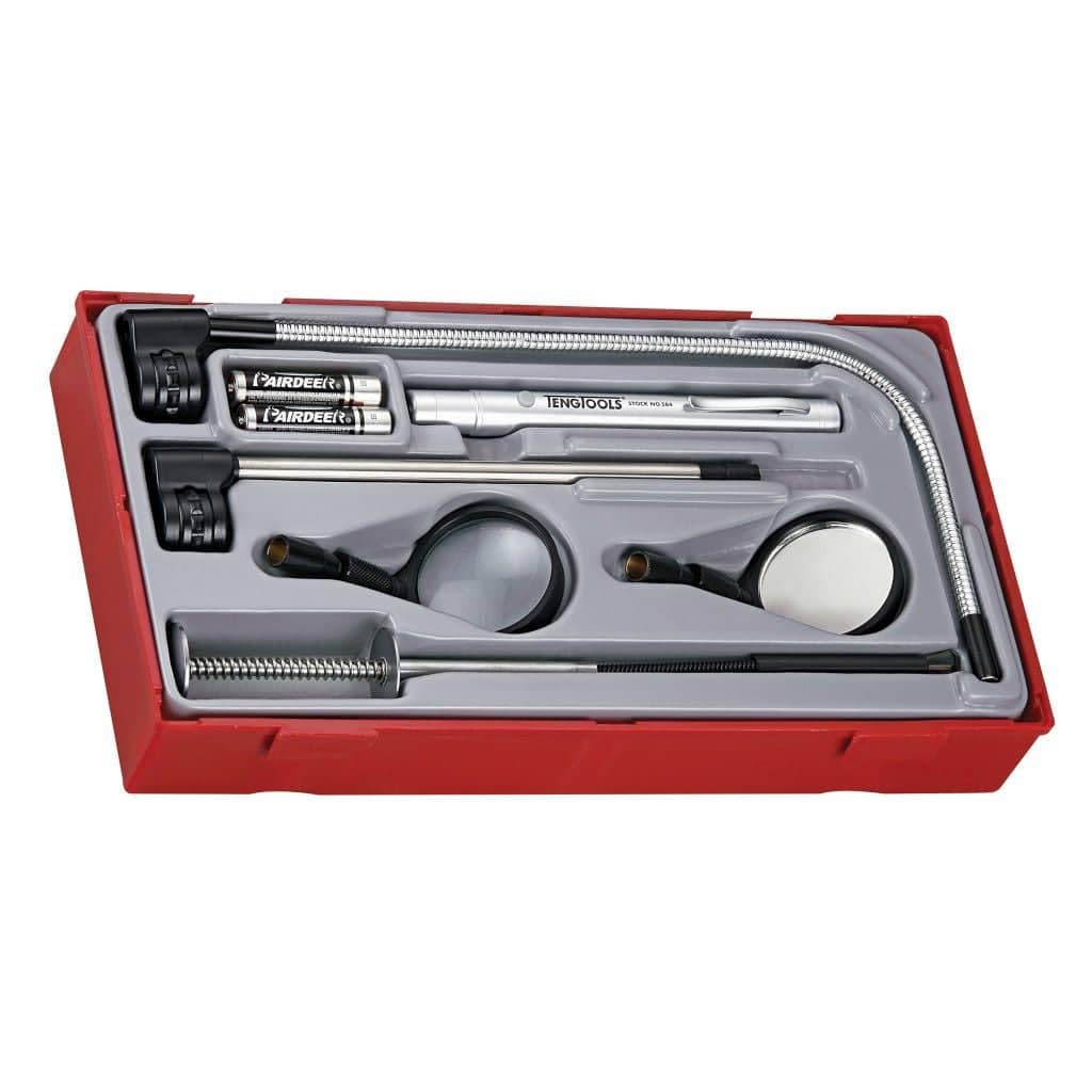 Teng Tools 8-Piece Professional Automotive Inspection Tool Set (TTTM08) - Perfect for Mechanics & DIY Car Maintenance