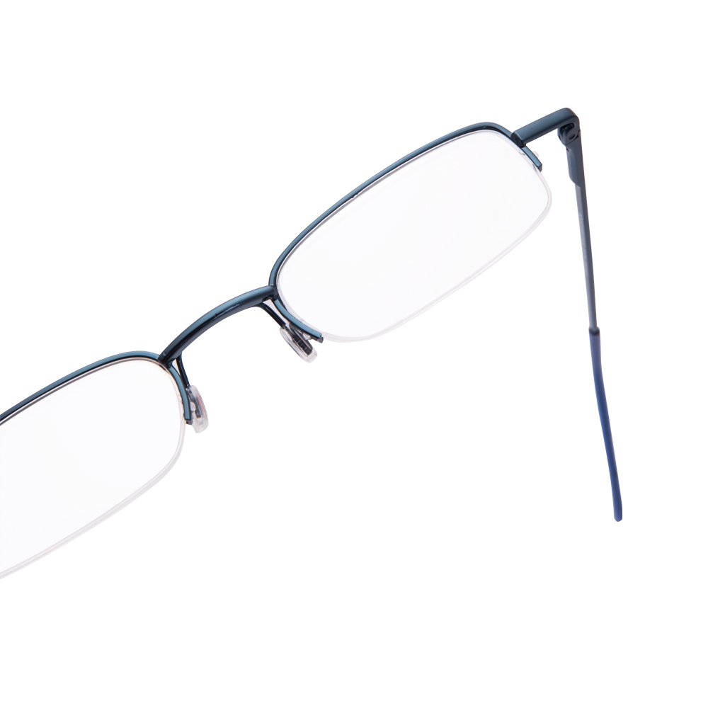 EYEGUARD 2 Pairs Spring Hinged Reading Glasses with Slim Pen Clip & Portable Aluminum Case - Lightweight Readers for Office, Travel, and Daily Use