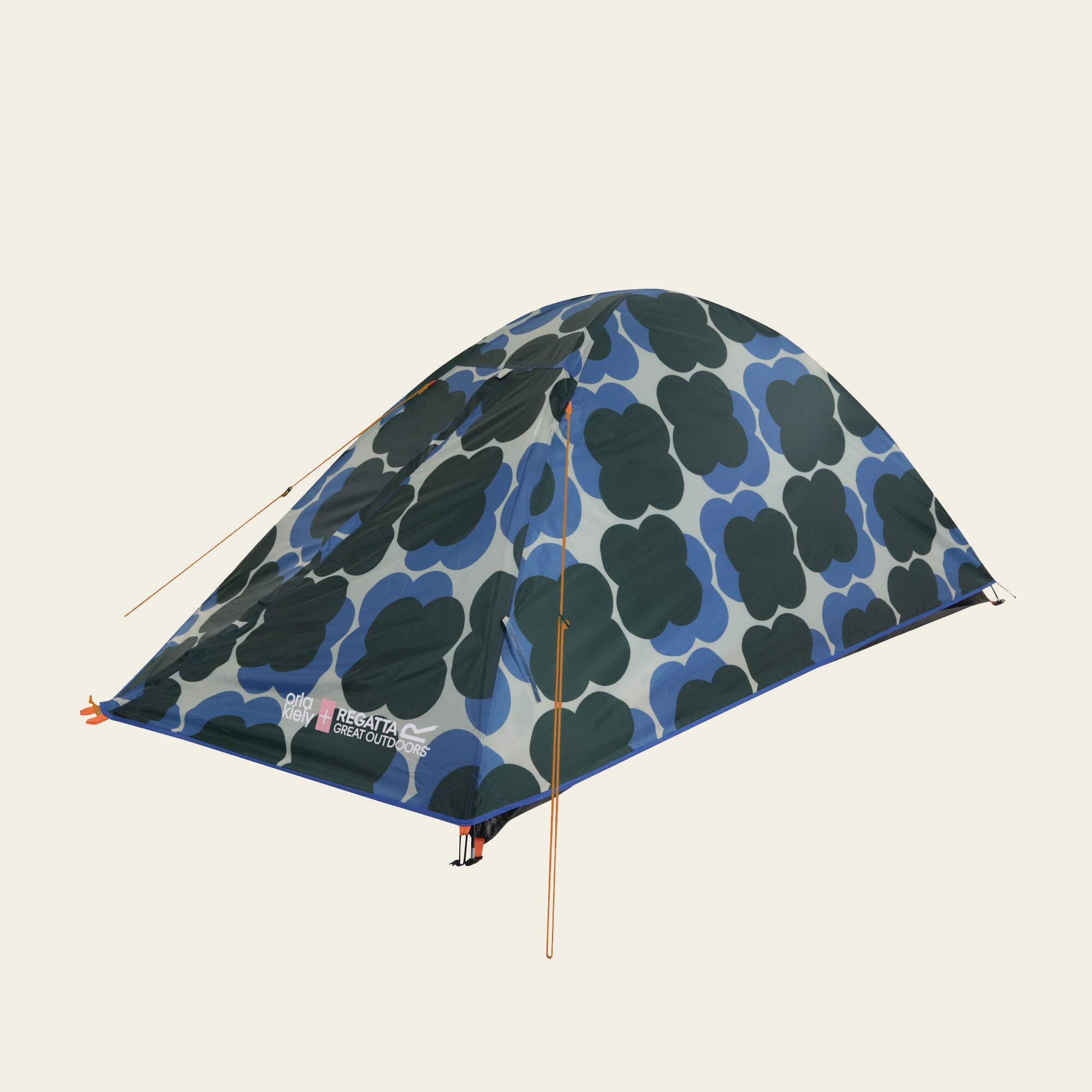 Premium Camping Tent - Shadow Flower Blue Design for Outdoor Adventures, Hiking & Backpacking - Lightweight & Waterproof Shelter for Family Camping Trips