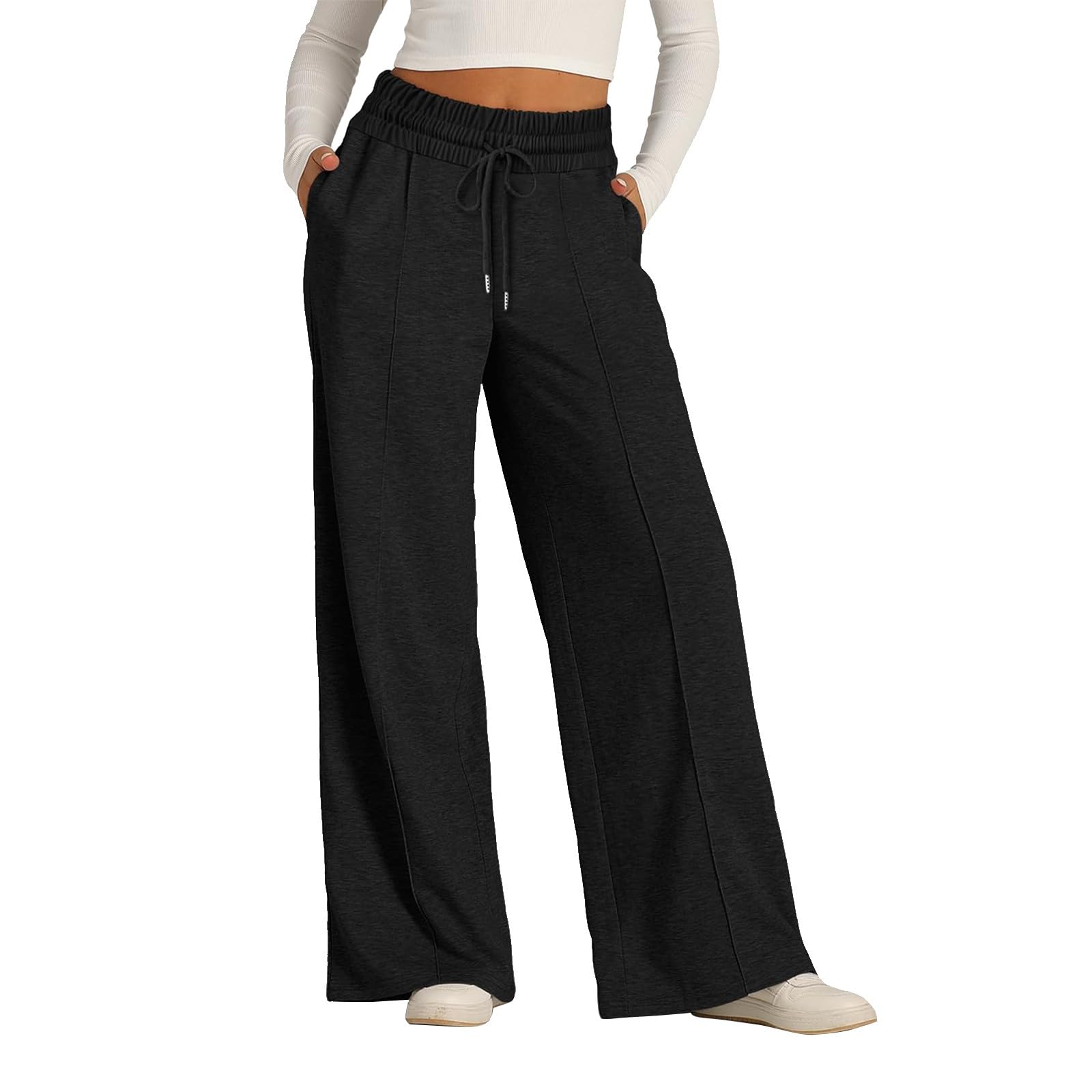 **SERYU Women's Oversized Wide Leg Sweatpants - Baggy Straight Leg Joggers with Elastic Waist & Pockets - Casual Lounge Pants for Yoga, Running & Everyday Wear**    (Note: The original title was repetitive with 