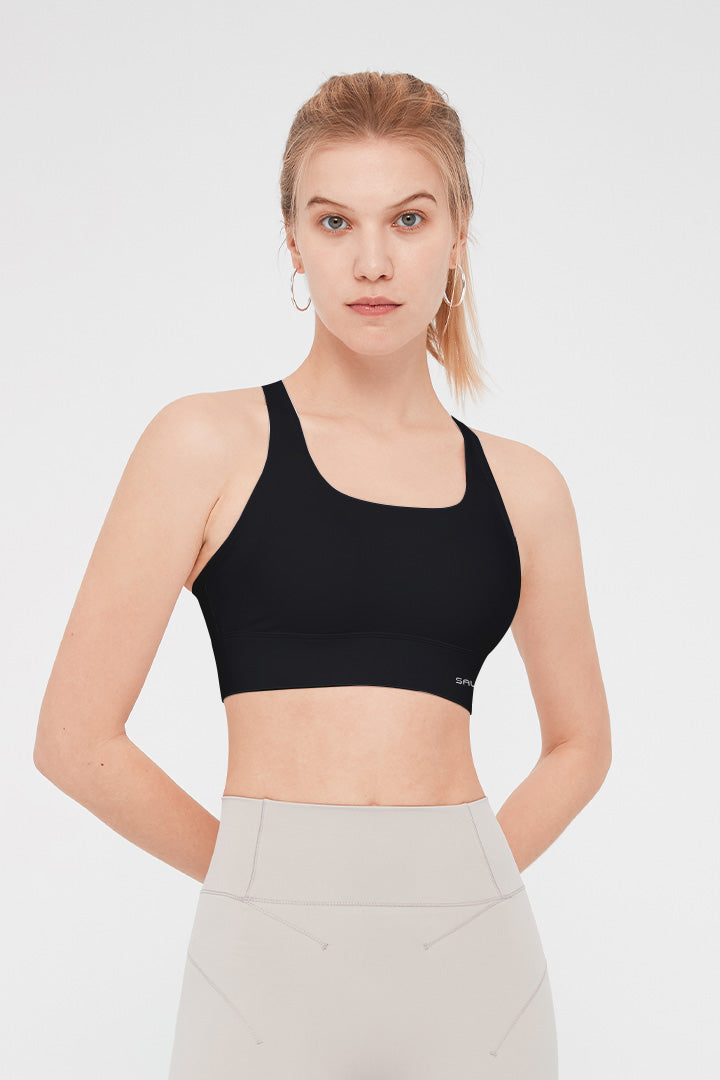 HiTense™ High Support Women's Sports Bra - Breathable Workout Top for Running, Yoga & Gym - Plus Size Activewear for Maximum Comfort