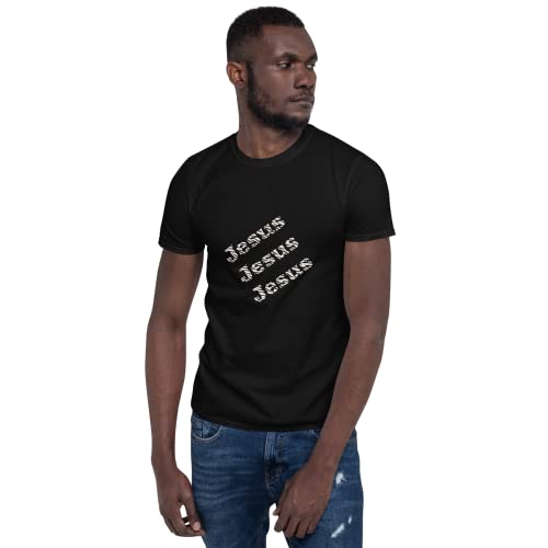 Christian Religious Jesus T-Shirt for Men - Faith Inspired Graphic Tee - Comfortable Cotton Shirt for Church, Worship & Daily Wear