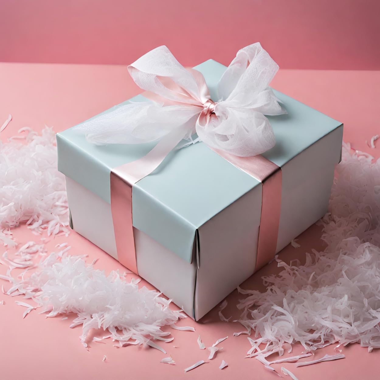 Glick 30g White Shredded Tissue Paper - Premium Gift Wrapping Filler & Craft Supplies for DIY Projects, Party Decorations, Easter Baskets, and Wedding Favors