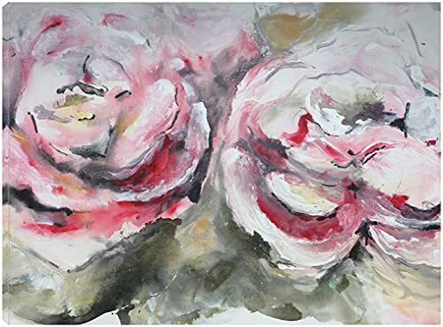 Pair of Pink Roses Landscape