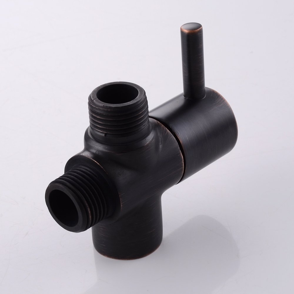 2-Way Shower Diverter Valve - Oil Rubbed Bronze Shower Head Adapter & Splitter for Handheld Shower - Perfect for Bathroom Renovation & Multi-Function Shower Systems