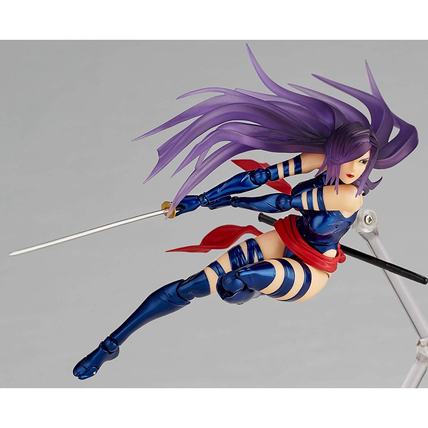 Amazing Yamaguchi Revoltech No. 010 Psylocke Action Figure - Highly Articulated Collectible for Marvel X-Men Fans | Perfect for Display, Photography & Cosplay Inspiration