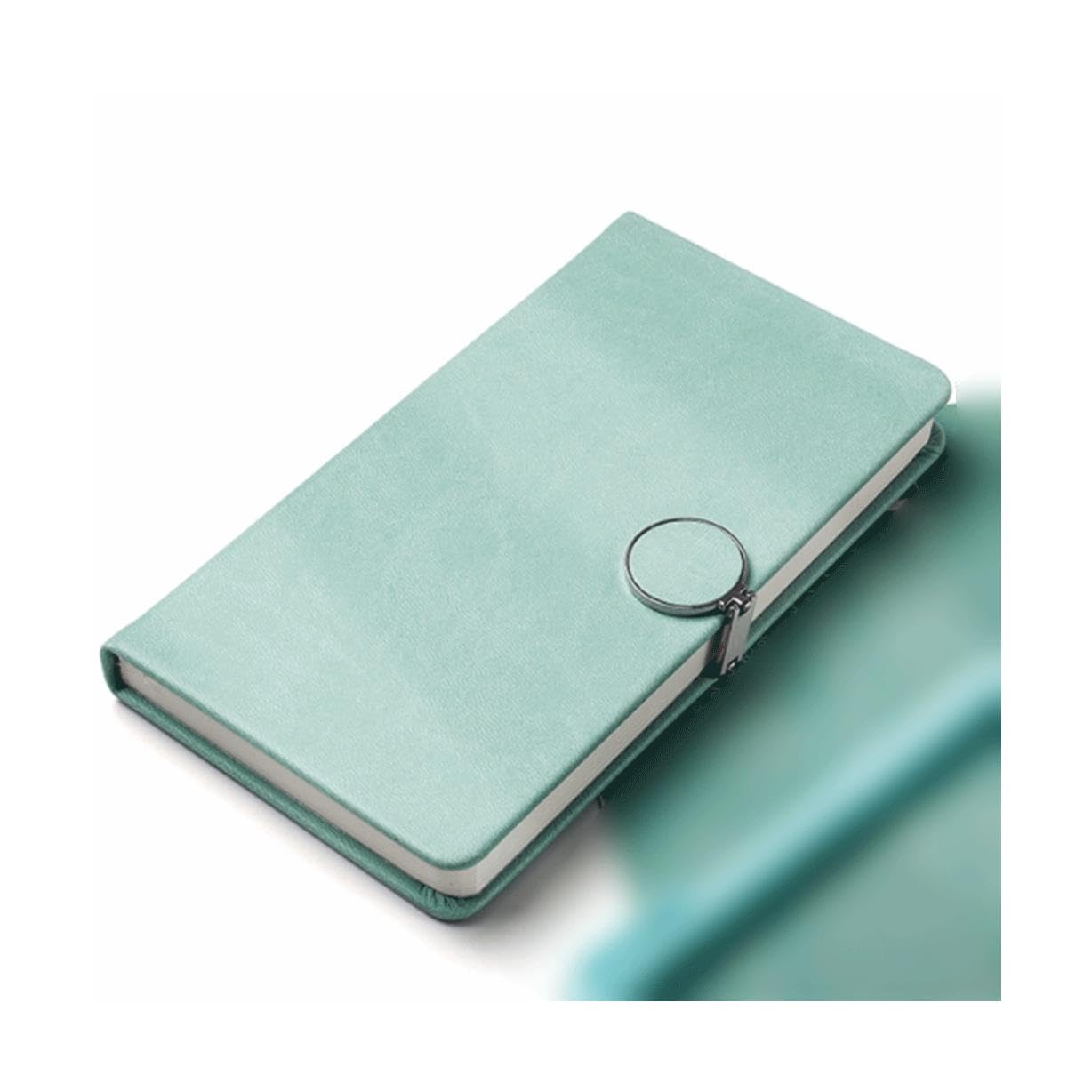 Premium A6 Leather Wirebound Notebook - Ruled 200 Pages (100 Sheets) for Note Taking, Journaling & Writing - Portable & Durable for Office, School & Travel Use
