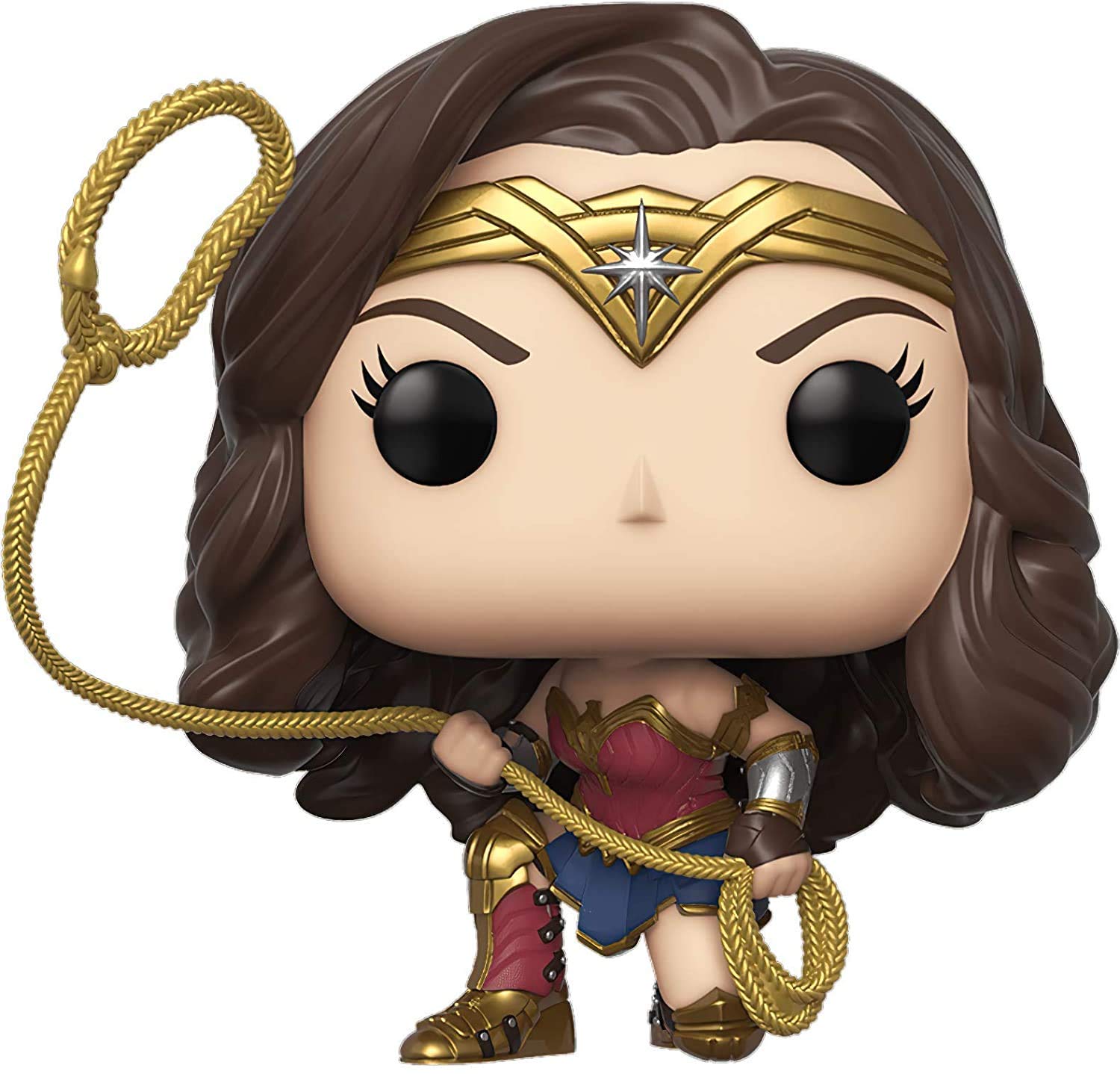 Wonder Woman Metallic Pop #321 Vinyl Figure - DC Comics Pop Heroes Collection (Includes EcoTek Protector for Display Box) | Perfect for Superhero Fans, Collectors & Home Office Decor