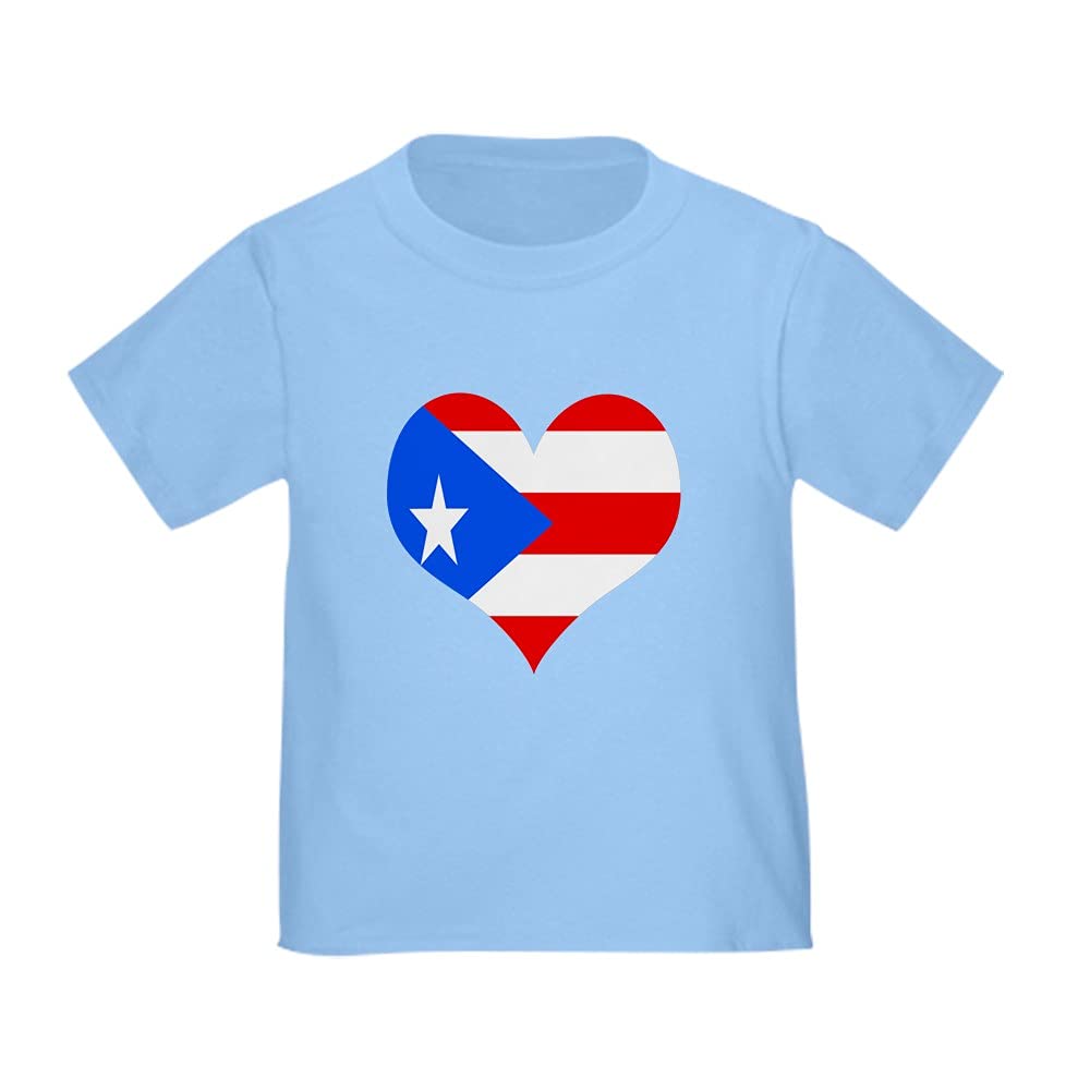 Love 4 Puerto Rico Toddler T-Shirt - Cute Graphic Tee for Boys & Girls - Soft Cotton Kids Shirt for Playdates, Daycare & Family Outings