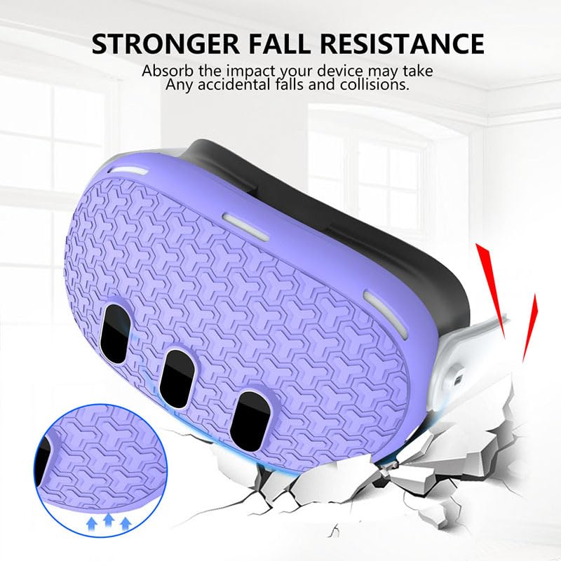 Meta Quest 3 VR Protective Case Set - Headset Cover, Controller Grips, Face Cushion & Lens Protector | Durable Accessories Kit for Enhanced Gaming Comfort | Perfect for VR Gaming, Fitness & Entertainment
