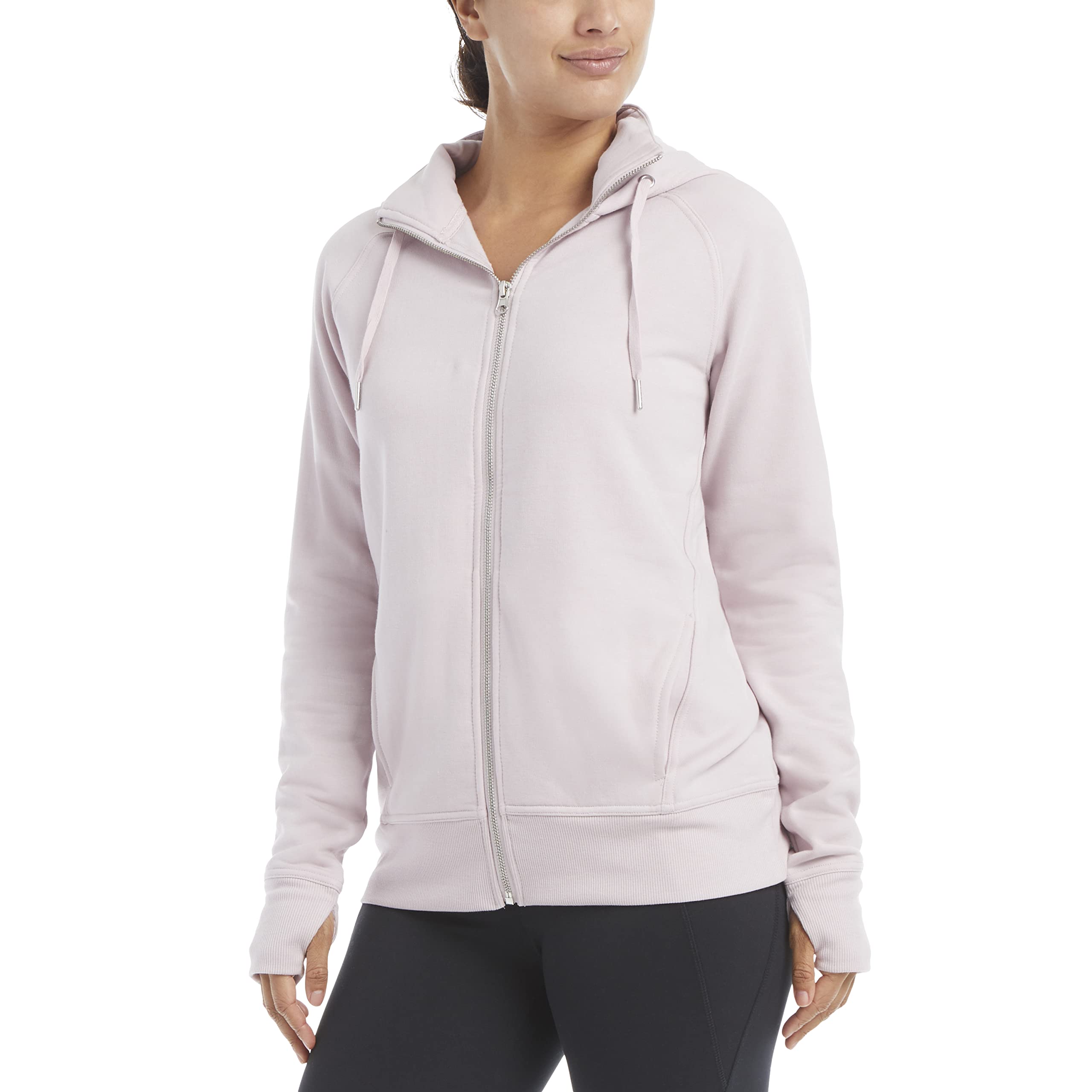 Jockey Women's Cozy Fleece Hooded Active Jacket - Lightweight Warm Pullover for Running, Hiking & Outdoor Activities