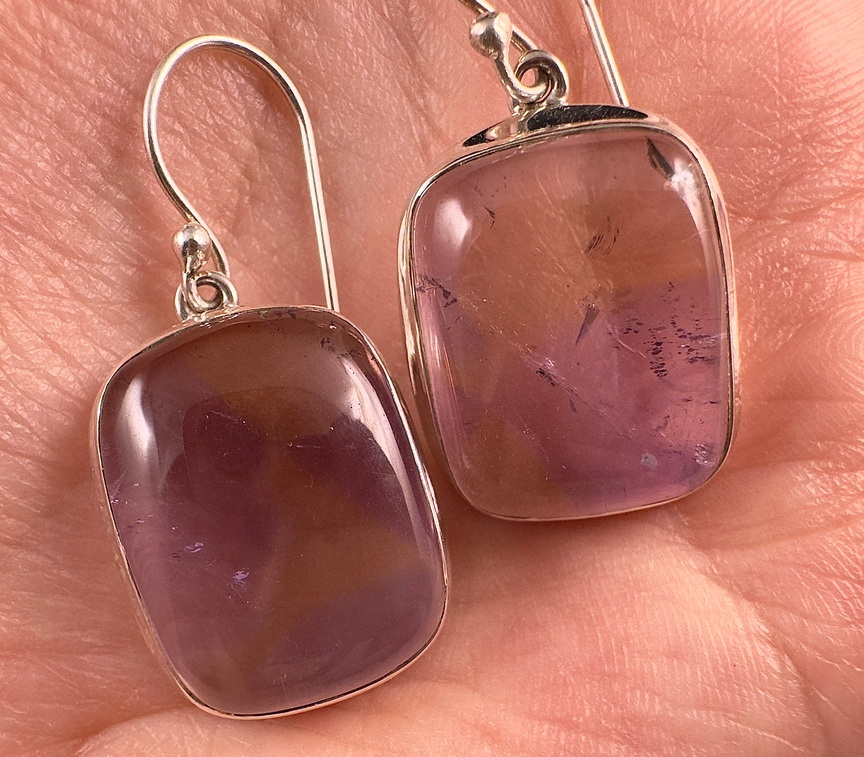 AMETRINE Crystal Dangle Earrings in Silver - Handmade Birthstone Jewelry, Elegant Drop Earrings for Women | Perfect for Gifts, Parties & Special Occasions