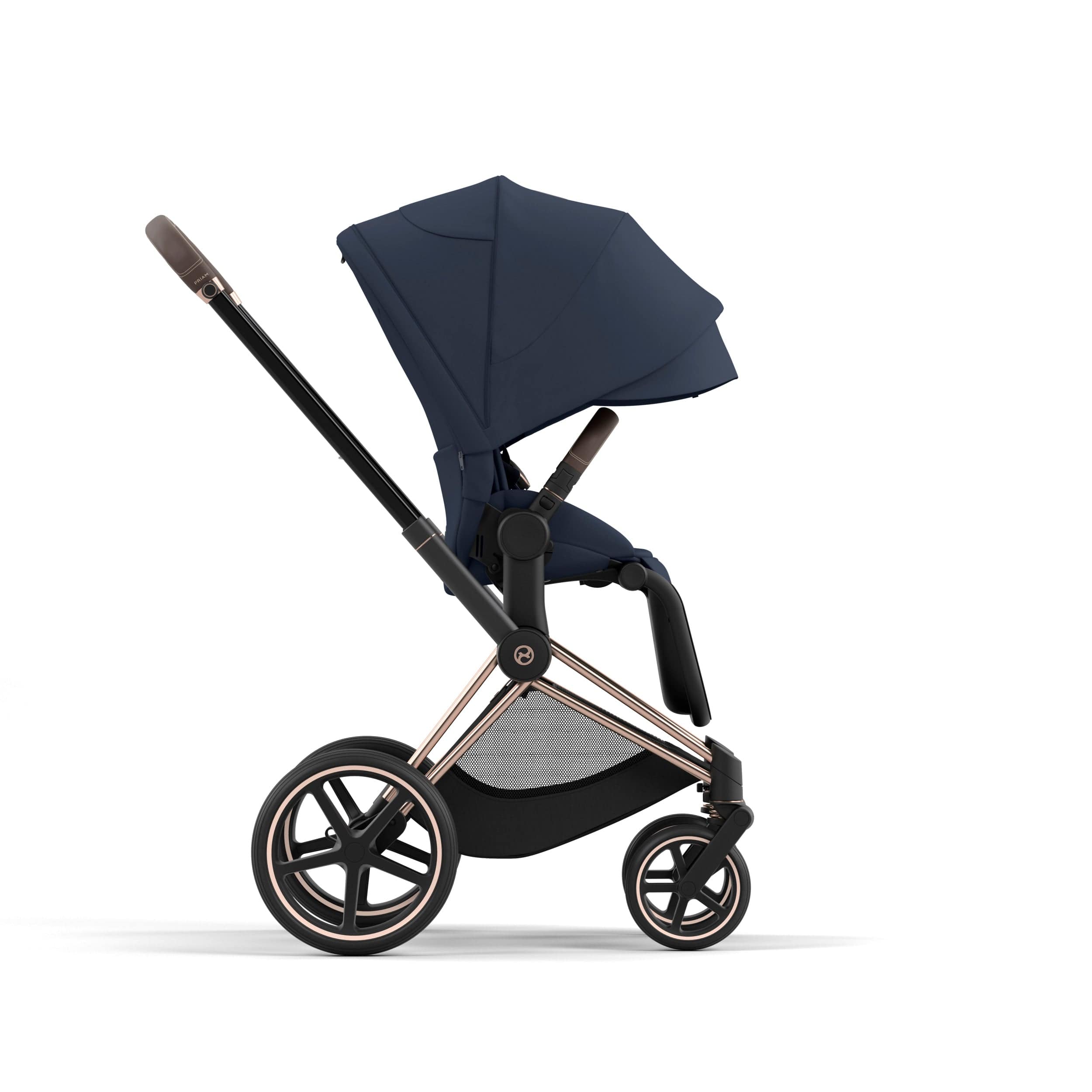 Cybex Priam 4 Complete Luxury Stroller - Rose Gold & Brown | Premium Baby Stroller for Newborns & Toddlers | Perfect for City Walks, Shopping & Travel