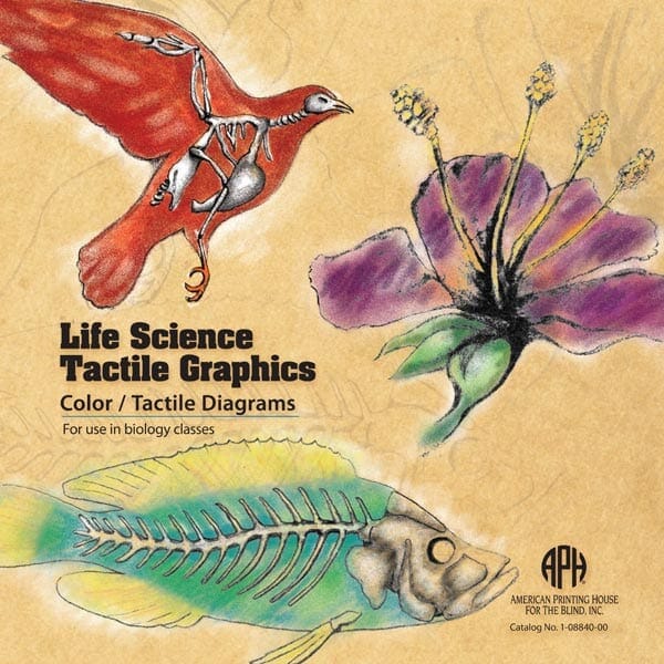 Life Science Tactile Graphics for Blind & Visually Impaired Students - Educational STEM Learning Tools for Biology & Anatomy Classrooms
