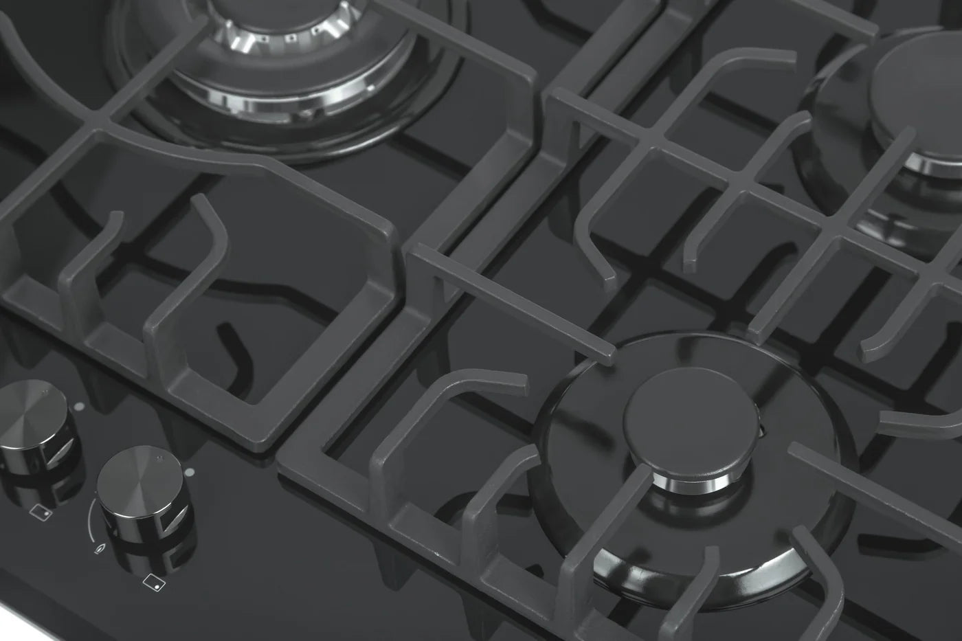 Empava 36-Inch Built-In Gas Cooktop with 5 Italian SABAF Burners - NG/LP Convertible, Black Tempered Glass - Perfect for Modern Kitchens & Professional Cooking
