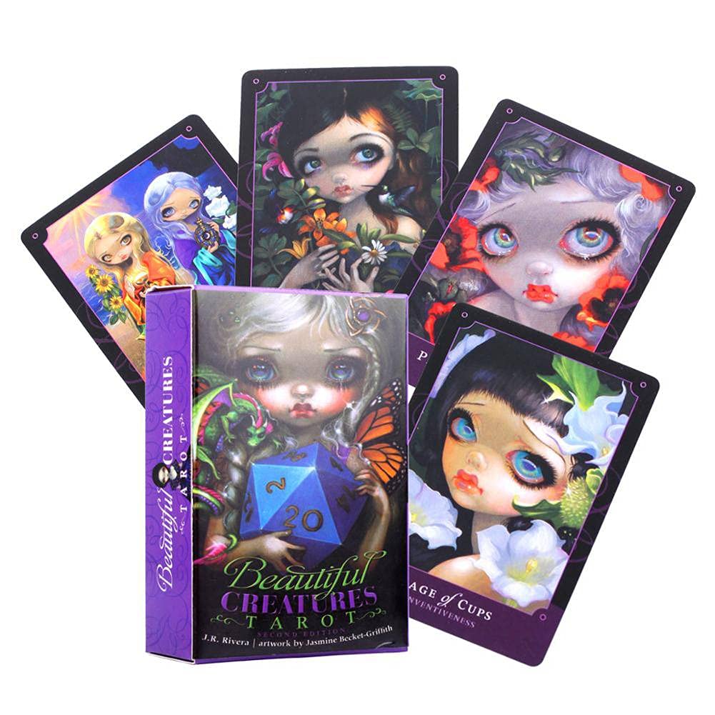 Beautiful Creature Tarot Cards & Oracle Divination Deck - Perfect for Beginners, Family Game Nights, Board Games, and Spiritual Gatherings | Ideal for Meditation, Self-Discovery & Party Entertainment