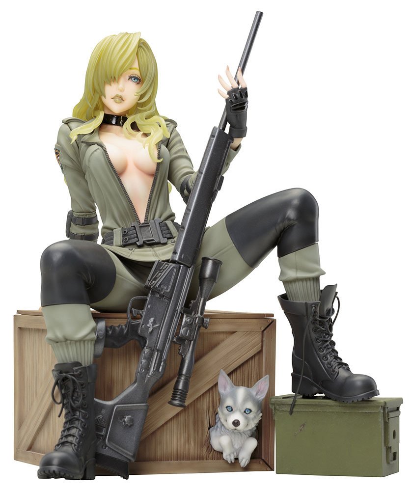 Metal Gear Solid Pretty Sniper Wolf 1/7 Scale PVC Anime Figure - Collectible Video Game Character Statue for Display & Gaming Room Decor