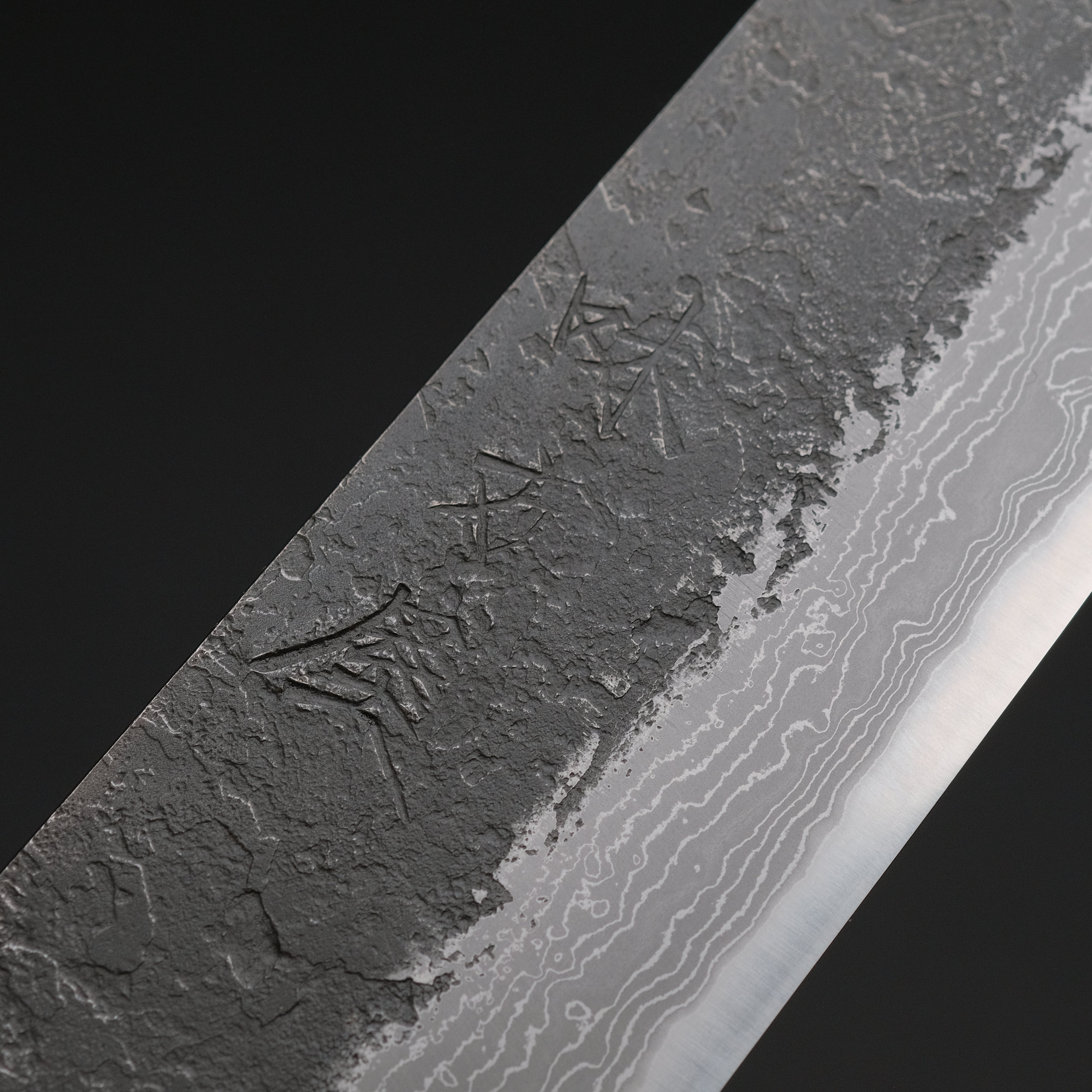 Premium Ajikataya White #2 Nashiji Damascus 150mm Petty Knife with Ebony & TQP Handle (#63) - Perfect for Slicing, Dicing, and Precision Kitchen Tasks