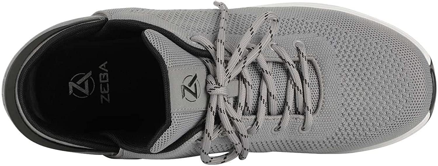 ZEBA Men's Hands Free Slip-On Walking Shoes - Comfortable Machine Washable Sneakers for Elderly & Travel - Perfect for Daily Wear, Nursing Homes, and Outdoor Activities