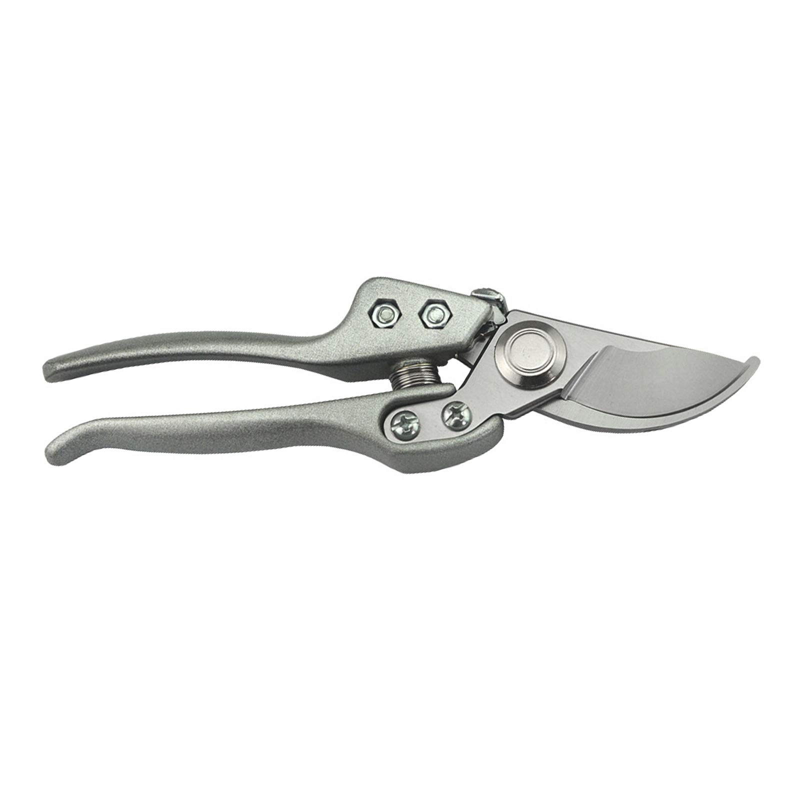 Premium Gardening Shears - Reinforced Handle Anvil Pruner, Heavy Duty Garden Clippers & Hand Pruning Shears for Plants, Flowers, Bonsai Tree Trimming (Silver) | Ideal for Landscaping, Florist Work & Home Garden Maintenance