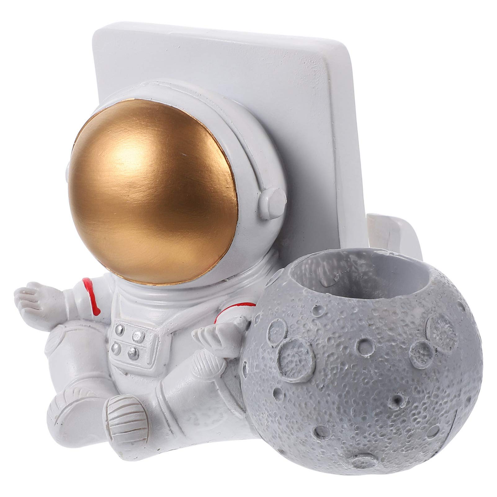 1pc Astronaut Pen Holder - Desktop Stationery Organizer for Writing Materials, Pencil Pot, Brush Holder - Fun Space-Themed Office Decor for Kids & Adults - Perfect for School, Home & Work Desk Organization