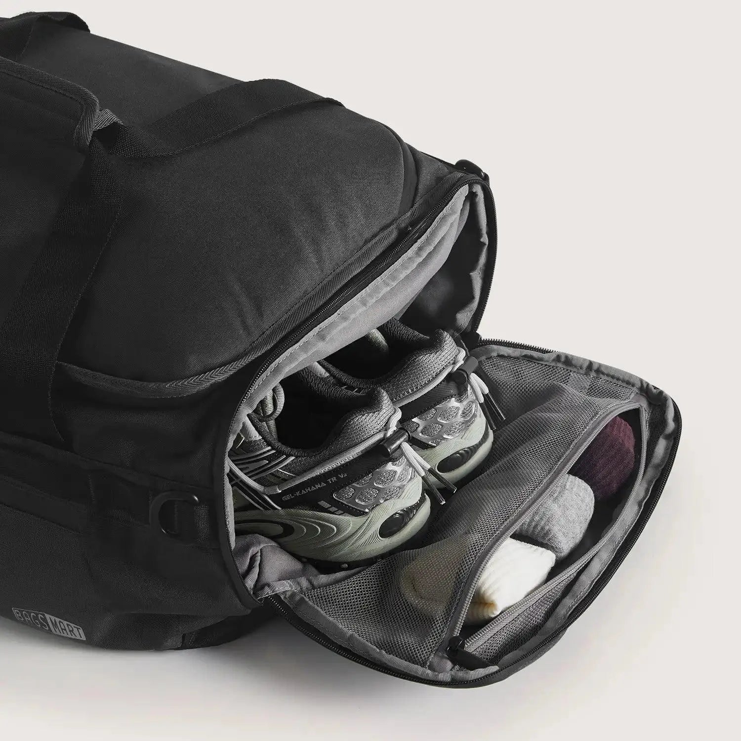 Paz 43L Duffle Backpack - Waterproof Travel Duffel Bag with Shoulder Strap for Gym, Camping & Weekend Getaways