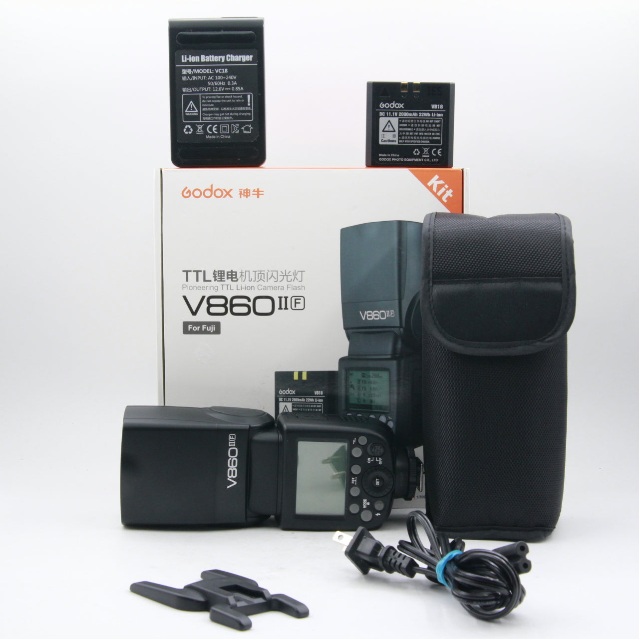 Godox VING V860IIF TTL Li-Ion Flash Kit for Fujifilm Cameras - Open Box Deal | Perfect for Wedding, Portrait & Event Photography