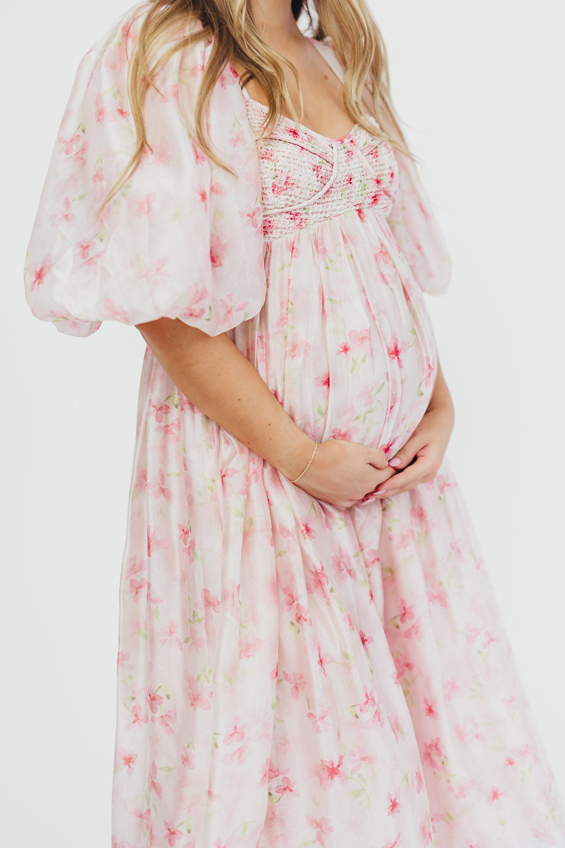 Harlow Maxi Dress in Pink - Bump Friendly Maternity Dress, Inclusive Sizing (S-3XL) | Flowy Summer Dress for Beach, Vacation & Everyday Wear