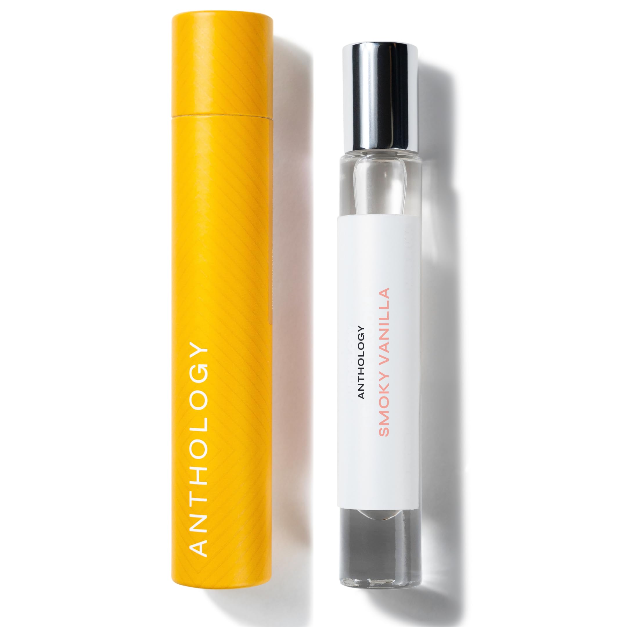 Anthology Smoky Vanilla Perfume Oil Roll On 9ml - Spicy Ginger & Vanilla Scented Long-Lasting Fragrance | Travel Size Rollerball Perfume | Perfect for Daily Wear, Date Nights & Gifts