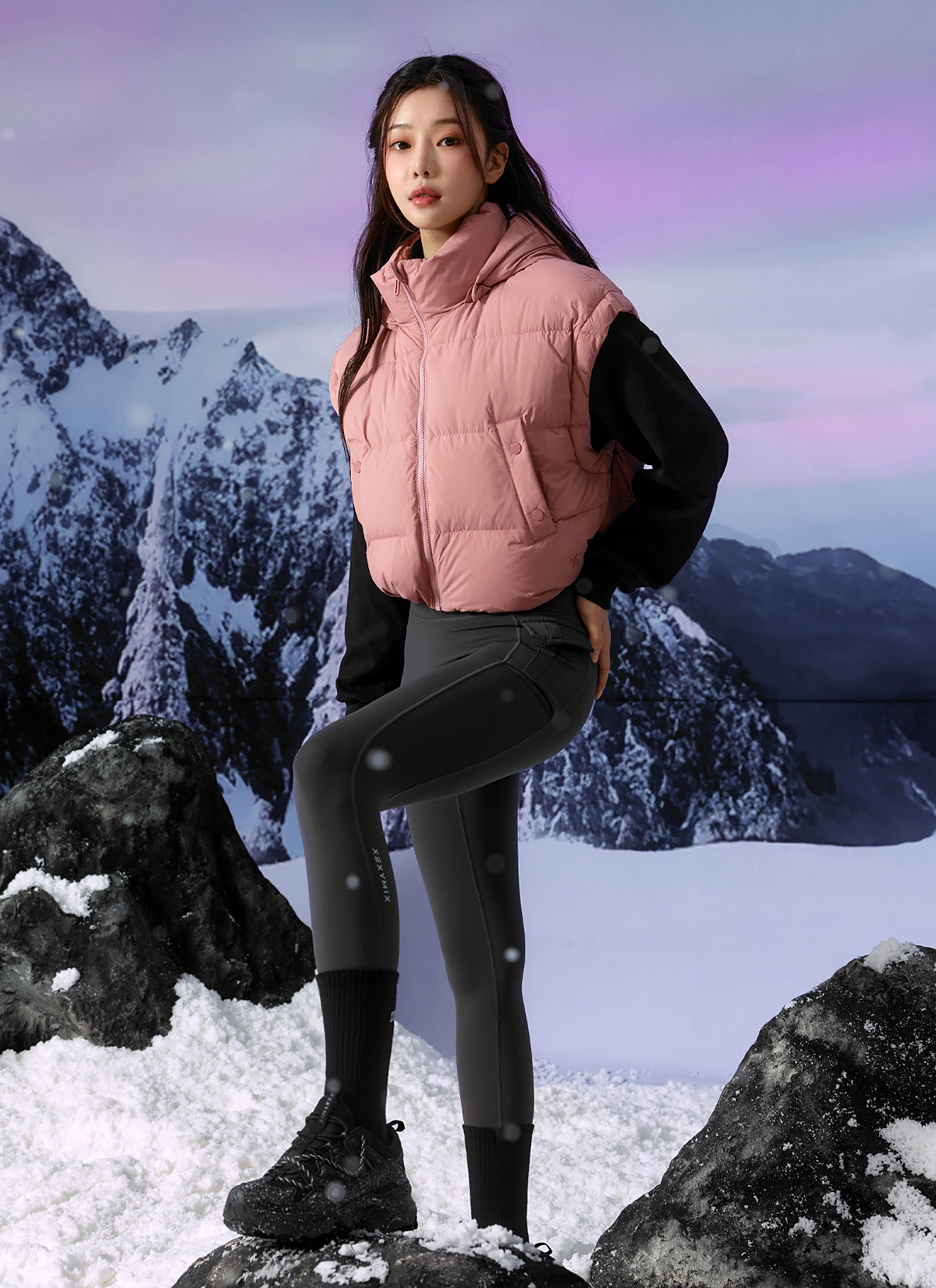 Detachable Hood Down Jacket for Men & Women - Lightweight Goose Feather Vest with Hoodie - Perfect for Hiking, Camping & Outdoor Activities