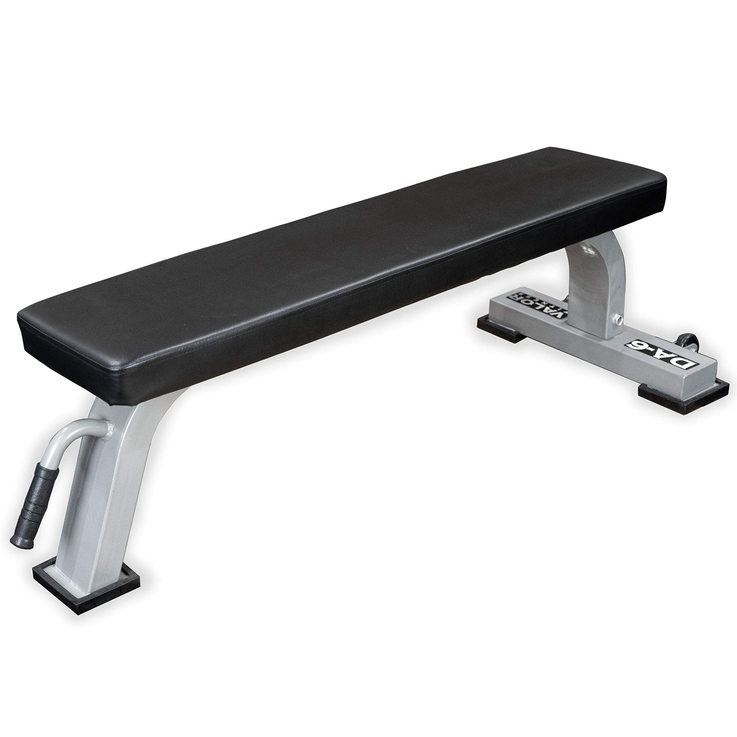 Valor Fitness Flat Weight Bench - Heavy Duty Steel Frame & High Density Padding - Perfect for Home Gym, Strength Training & Workout Benches