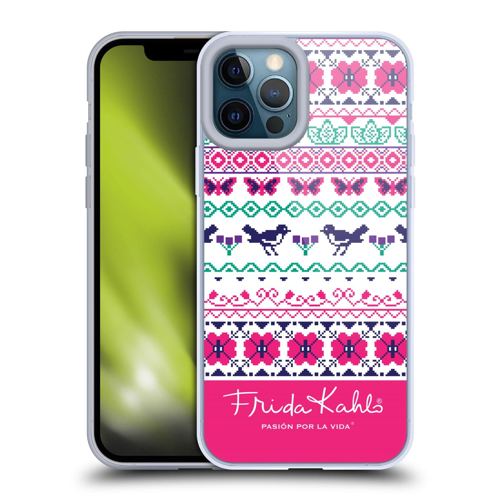 Officially Licensed Frida Kahlo Blooms Coyoacan Soft Gel Phone Case for Apple iPhone 12 Pro Max - Artistic Protective Cover for Everyday Use & Gift Giving