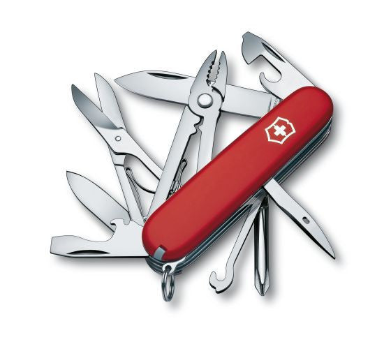 Victorinox Swiss Army Deluxe Tinker Pocket Knife - Multi-Tool with Scissors, Screwdrivers & More - Perfect for Camping, Hiking & Everyday Carry (EDC)