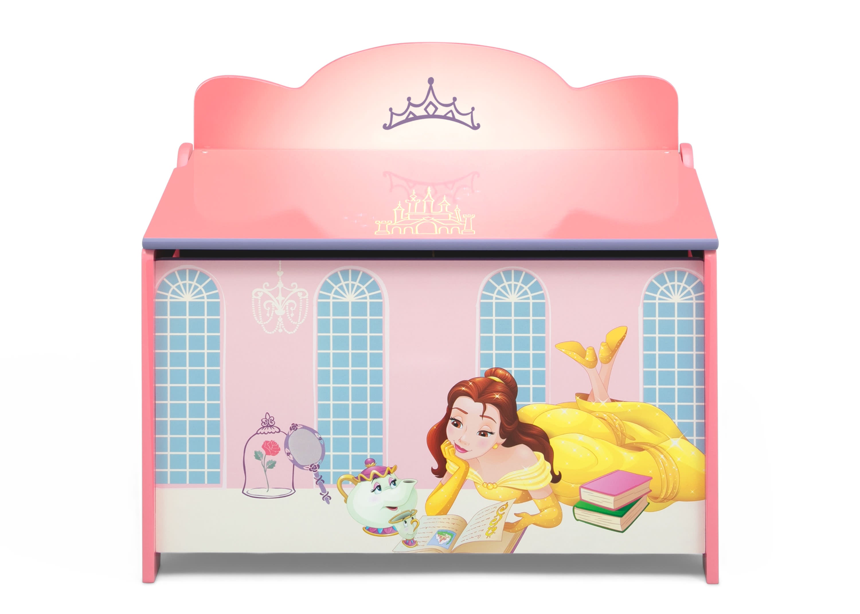 Princess Deluxe Toy Box - Large Storage Organizer for Girls' Room | Perfect for Dolls, Stuffed Animals & Kids Toys Organization