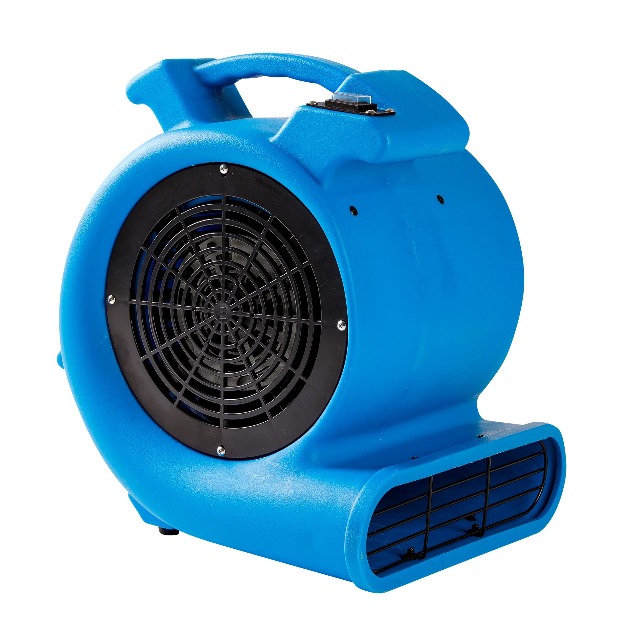 Mounto 1/2HP High-Power Air Mover Fan - 2200 CFM Floor Drying Blower with 2-Speed Settings for Carpet, Water Damage Restoration & Air Circulation - Lightweight Commercial/Home Use for Basements, Gyms & Construction Sites