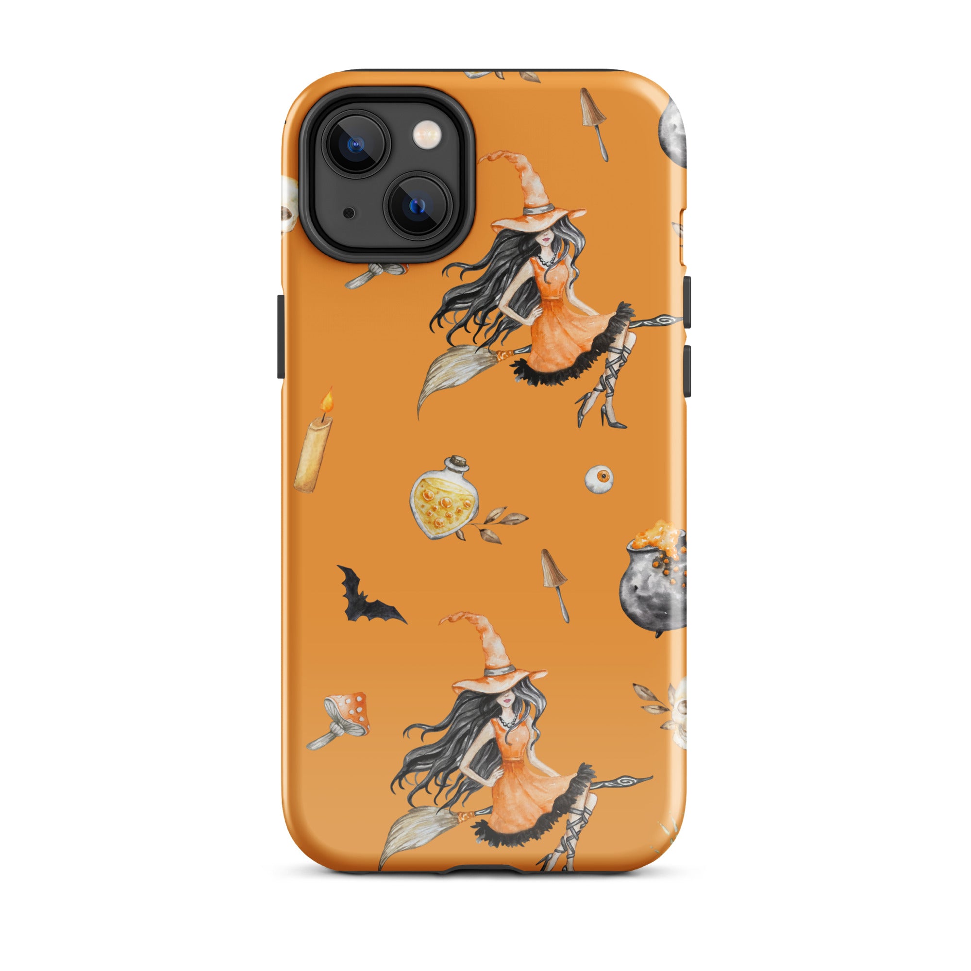 Premium Witch's Broomstick iPhone Case - Durable Protective Cover for iPhone 13/14/15 Pro Max - Perfect for Halloween, Cosplay & Witch-Themed Parties
