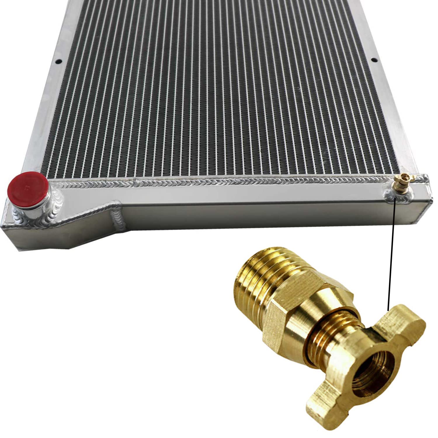 4 Row Aluminum Radiator for 1967-1972 Chevy GMC C/K Series C10 C20 C30 K10 K20 K25 Trucks - High Performance Cooling Solution for Blazer, Pickup, Suburban & Van - Perfect for Off-Roading, Towing & Hot Weather Driving