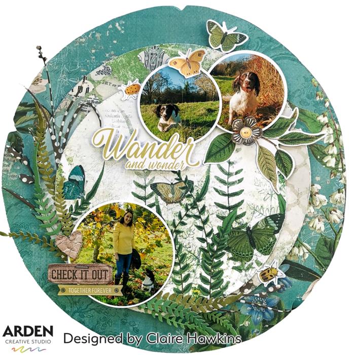 Arden Creative Studio Hidden Creek Ephemera Pack - Scrapbooking Supplies, Junk Journal Kit, Paper Crafting Materials for DIY Projects, Card Making, Memory Keeping & Mixed Media Art