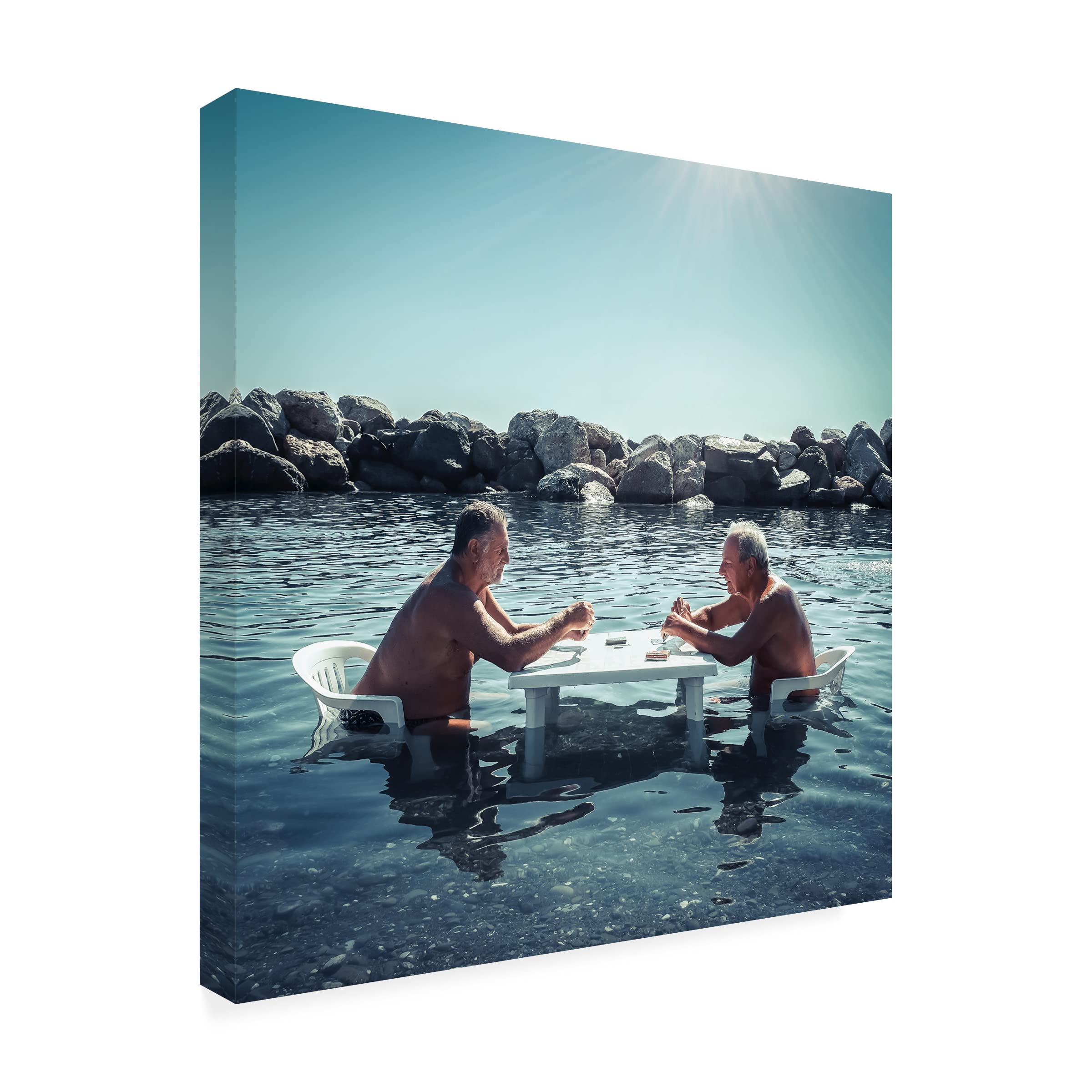 Trademark Fine Art 'Summer Games' Canvas Art by Gianluca Zaio - Vibrant Sports-Themed Wall Decor for Living Room, Bedroom & Office