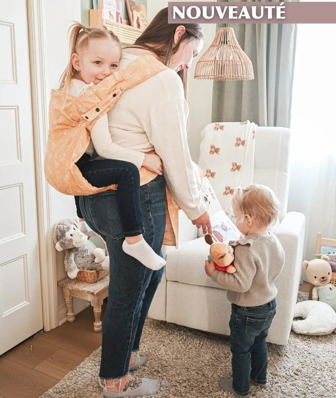 Meh Dai Baby Carrier - 3 in 1 Adjustable Sling Wrap for Newborn to Toddler - Stylish Pattern Designs - Perfect for Hands-Free Parenting, Shopping & Outdoor Adventures