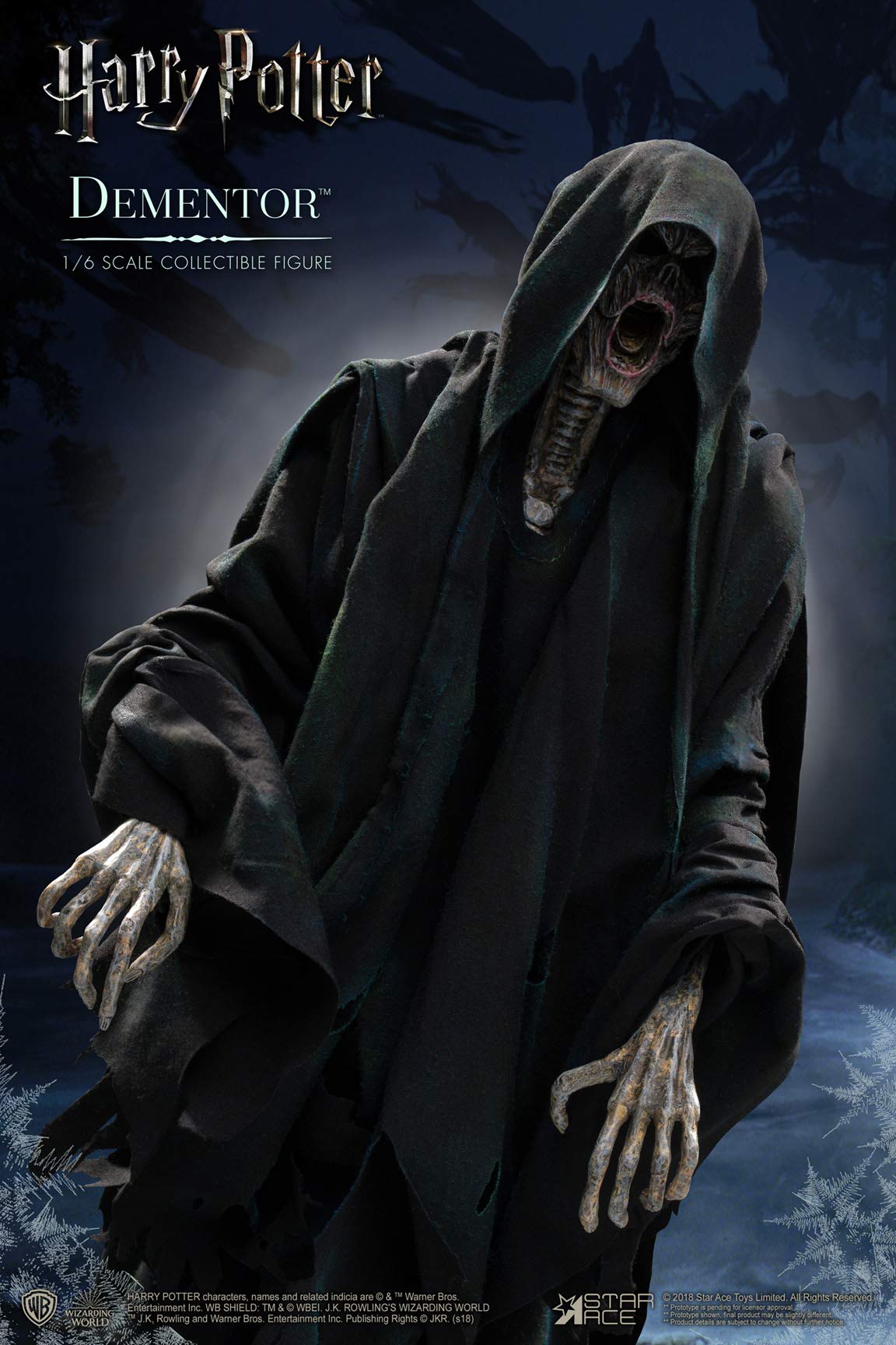 Star Ace Toys Harry Potter & The Prisoner of Azkaban: Dementor Deluxe 1:6 Scale Collectible Action Figure with Detailed Sculpt & Articulation (SA0066) - Perfect for Movie Fans, Display & Fantasy Collections