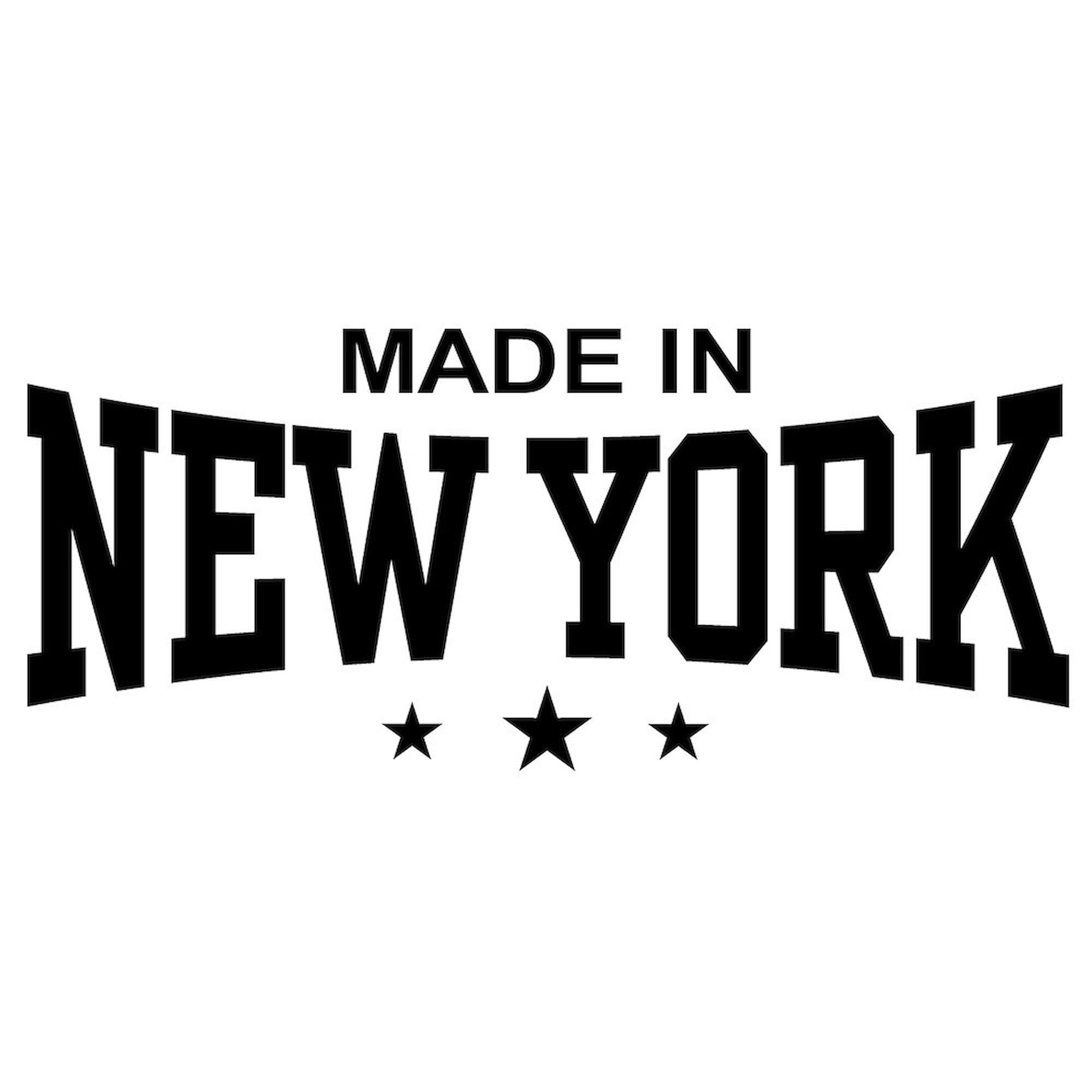 Made in New York Oval Car Bumper Sticker - Decorative Vinyl Decal for Cars, Laptops, Water Bottles | Perfect for Travelers, Commuters & City Pride