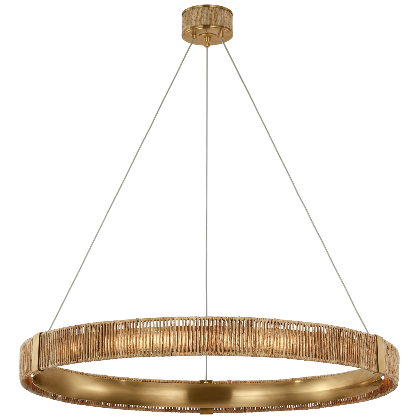 Kayden 40 Ring Chandelier - Modern Crystal Ceiling Light Fixture for Dining Room & Living Room Decor