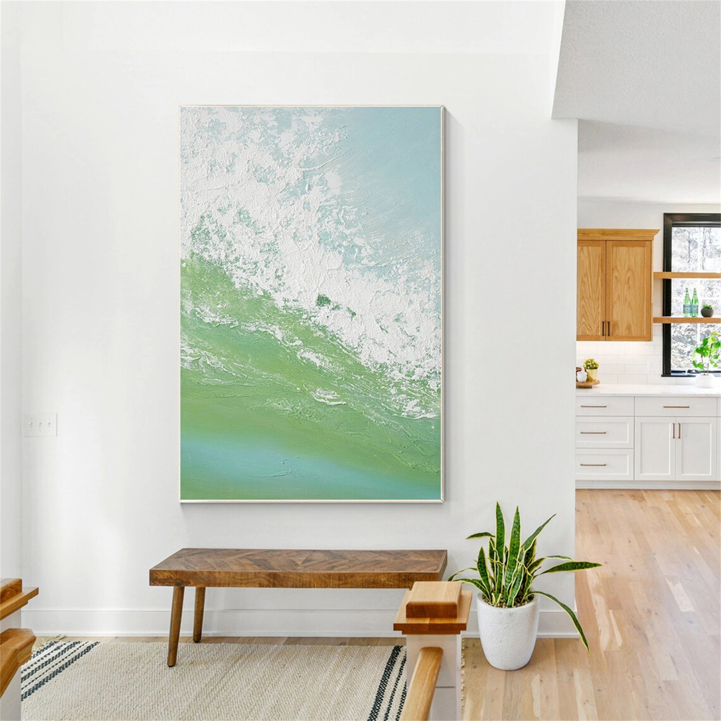 Ocean and Sky Painting #OS 080 - Stunning Seascape Wall Art for Home & Office Decor - Perfect for Living Room, Bedroom or Beach House