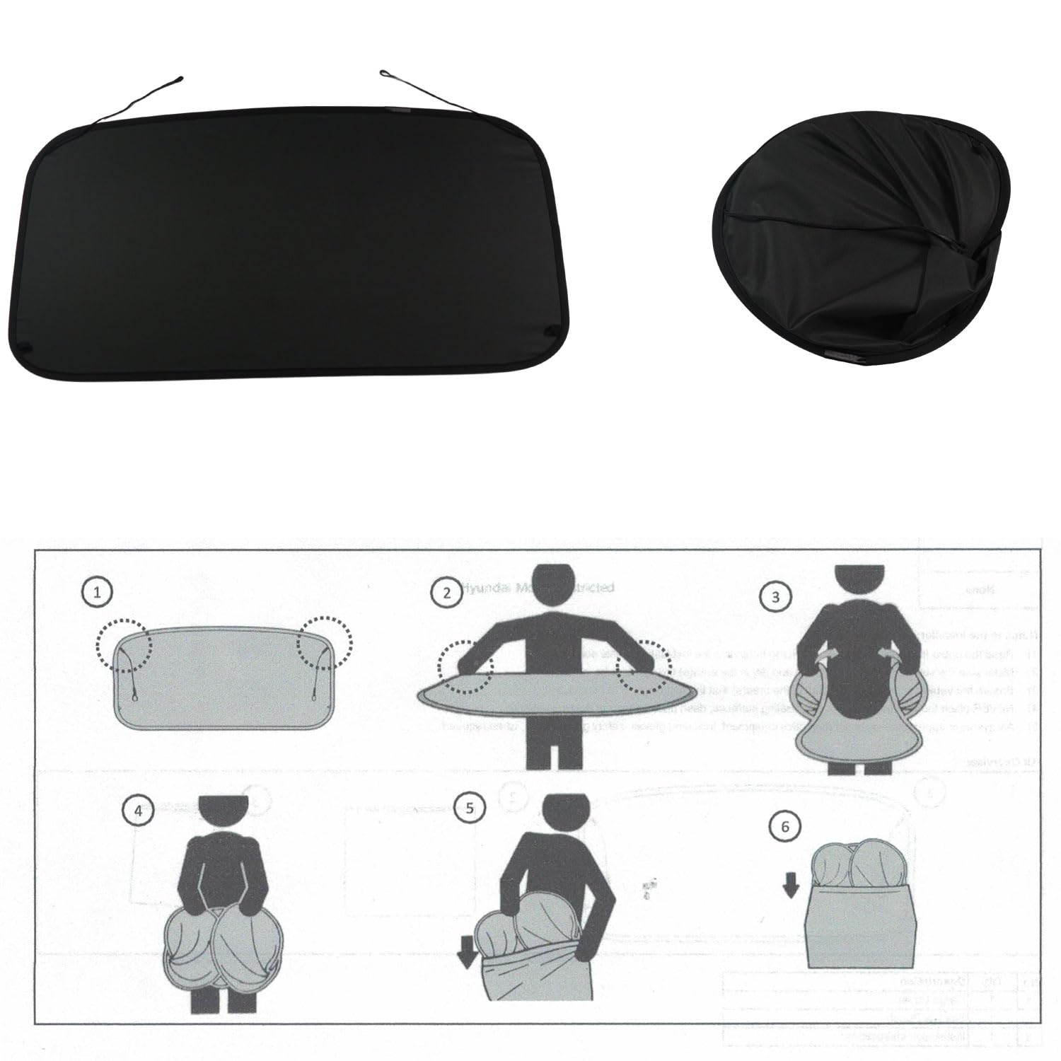 2023-2025 Kia Niro & Niro Hybrid Cargo Cover - Black Rear Trunk Shade for Luggage Protection | Perfect for Road Trips, Grocery Hauling & Vehicle Security