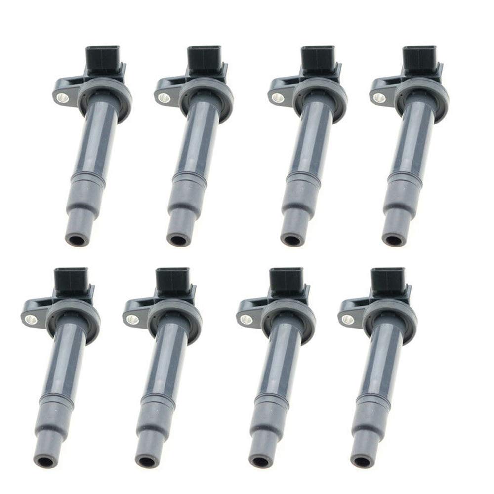 8PC Ignition Coil Set Compatible with Toyota/Lexus/Scion - JTO277 90919-02230 9091902230 90919-02249 (Replaces 90919-02259, 90080-19027, 673-1303, DMB1159) - High Performance Engine Ignition Coils for Smoother Acceleration & Fuel Efficiency - Perfect for Camry, RAV4, Highlander, ES350, RX350 & More