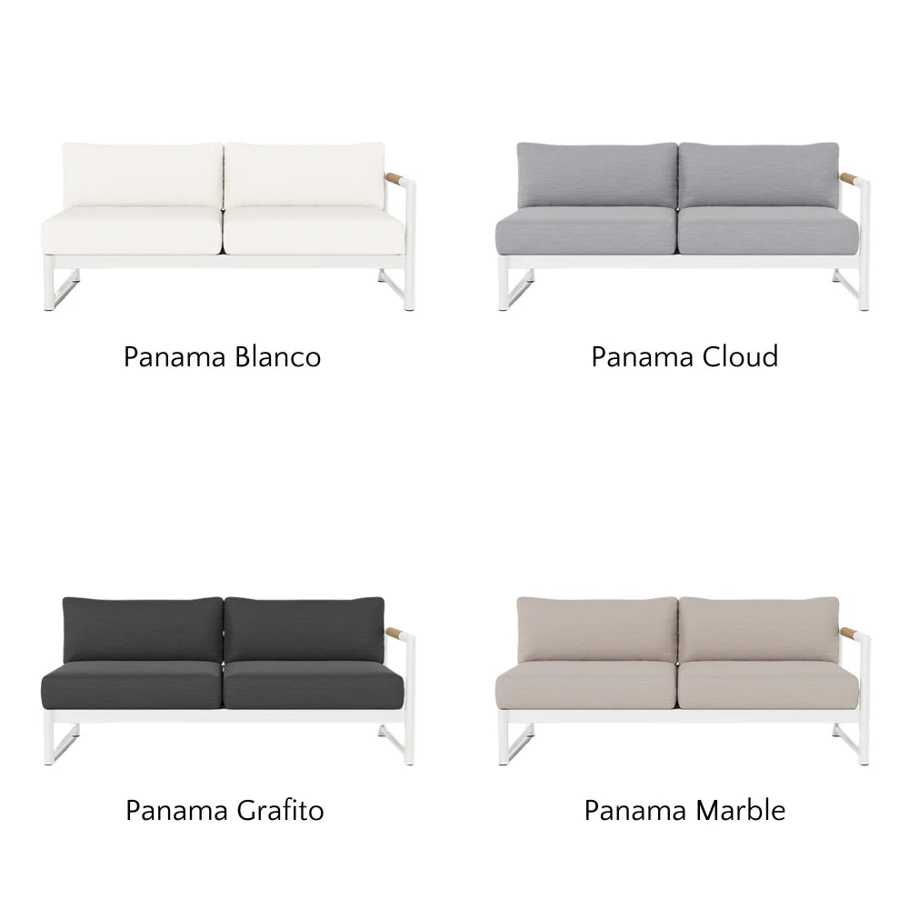 Breeze XL Outdoor Patio Loveseat with Right Arm - Perfect for Gardens, Decks, and Poolside Relaxation